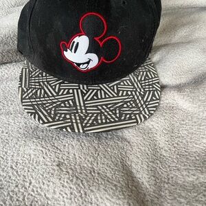 Mickey Mouse Black and White Cap